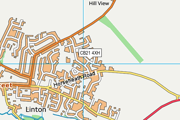 CB21 4XH map - OS VectorMap District (Ordnance Survey) CB21 4XH map - OS VectorMap District (Ordnance Survey)