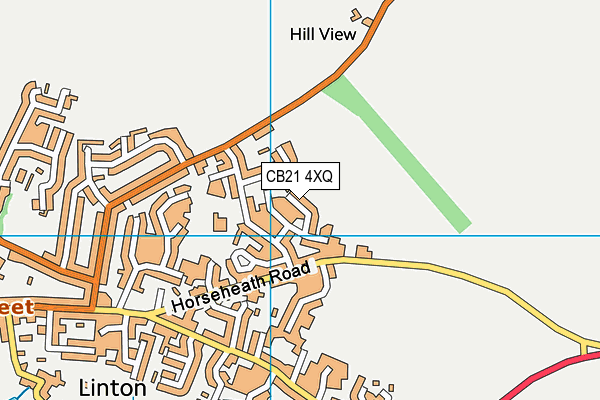 CB21 4XQ map - OS VectorMap District (Ordnance Survey) CB21 4XQ map - OS VectorMap District (Ordnance Survey)