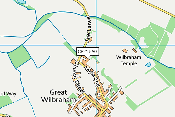 CB21 5AG map - OS VectorMap District (Ordnance Survey) CB21 5AG map - OS VectorMap District (Ordnance Survey)