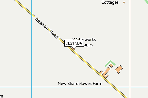 CB21 5DA map - OS VectorMap District (Ordnance Survey) CB21 5DA map - OS VectorMap District (Ordnance Survey)