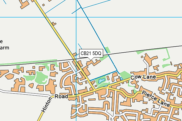 CB21 5DQ map - OS VectorMap District (Ordnance Survey) CB21 5DQ map - OS VectorMap District (Ordnance Survey)