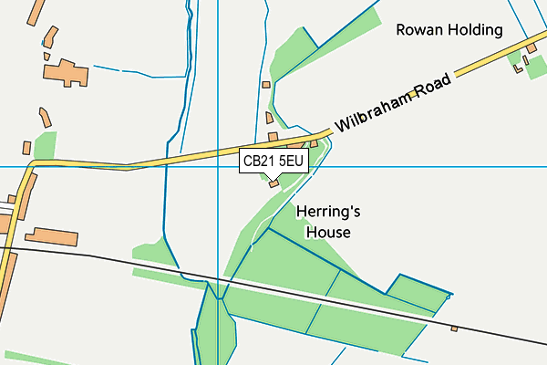 CB21 5EU map - OS VectorMap District (Ordnance Survey) CB21 5EU map - OS VectorMap District (Ordnance Survey)