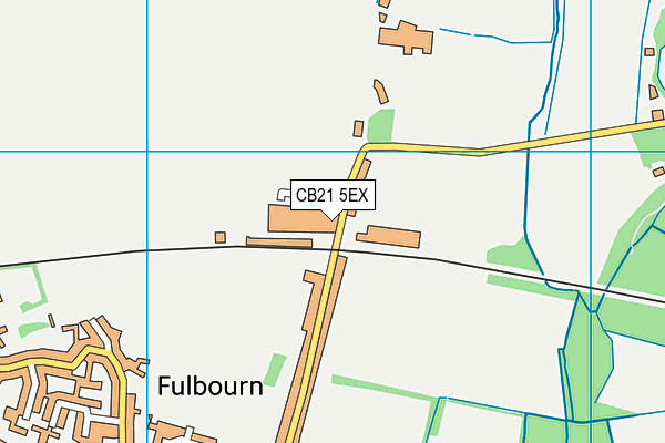 CB21 5EX map - OS VectorMap District (Ordnance Survey) CB21 5EX map - OS VectorMap District (Ordnance Survey)