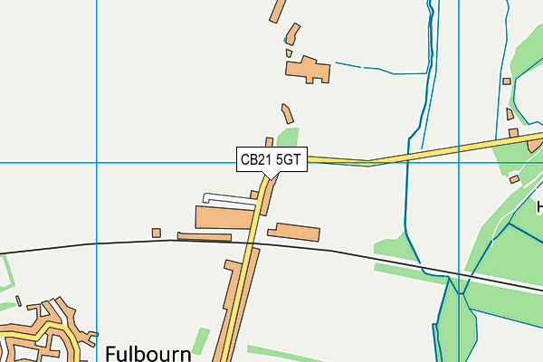 CB21 5GT map - OS VectorMap District (Ordnance Survey) CB21 5GT map - OS VectorMap District (Ordnance Survey)