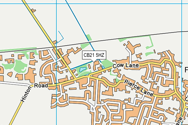 CB21 5HZ map - OS VectorMap District (Ordnance Survey) CB21 5HZ map - OS VectorMap District (Ordnance Survey)