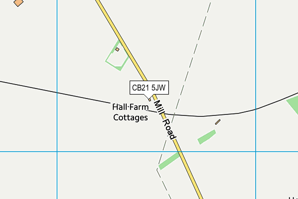 CB21 5JW map - OS VectorMap District (Ordnance Survey) CB21 5JW map - OS VectorMap District (Ordnance Survey)