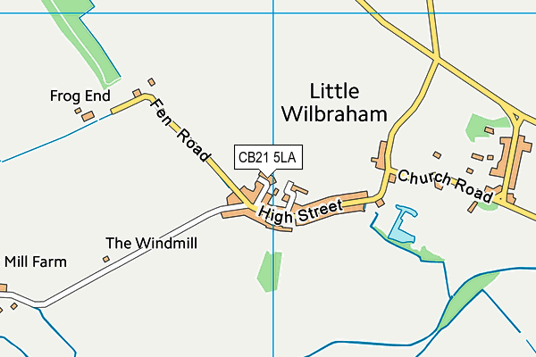 CB21 5LA map - OS VectorMap District (Ordnance Survey) CB21 5LA map - OS VectorMap District (Ordnance Survey)