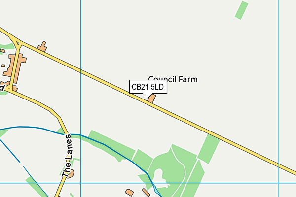 CB21 5LD map - OS VectorMap District (Ordnance Survey) CB21 5LD map - OS VectorMap District (Ordnance Survey)