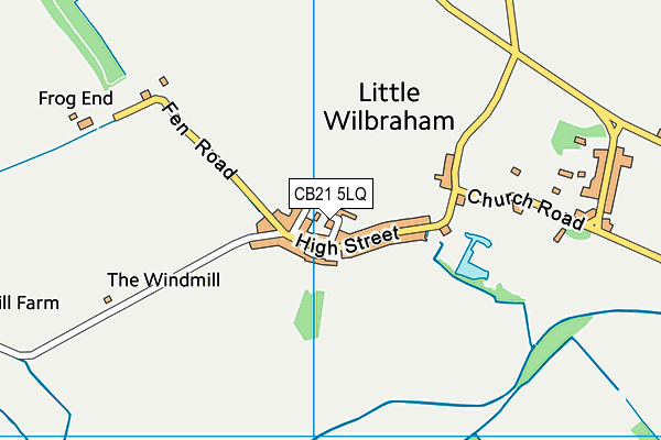 CB21 5LQ map - OS VectorMap District (Ordnance Survey) CB21 5LQ map - OS VectorMap District (Ordnance Survey)