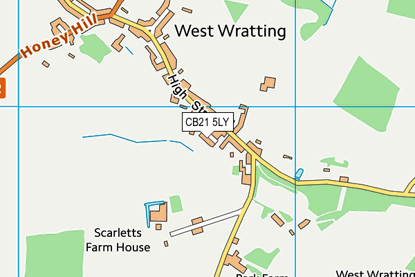 CB21 5LY map - OS VectorMap District (Ordnance Survey) CB21 5LY map - OS VectorMap District (Ordnance Survey)