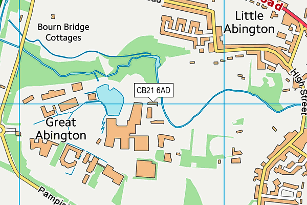 CB21 6AD map - OS VectorMap District (Ordnance Survey) CB21 6AD map - OS VectorMap District (Ordnance Survey)