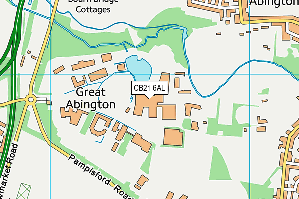 CB21 6AL map - OS VectorMap District (Ordnance Survey) CB21 6AL map - OS VectorMap District (Ordnance Survey)