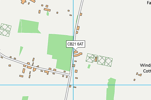 CB21 6AT map - OS VectorMap District (Ordnance Survey) CB21 6AT map - OS VectorMap District (Ordnance Survey)