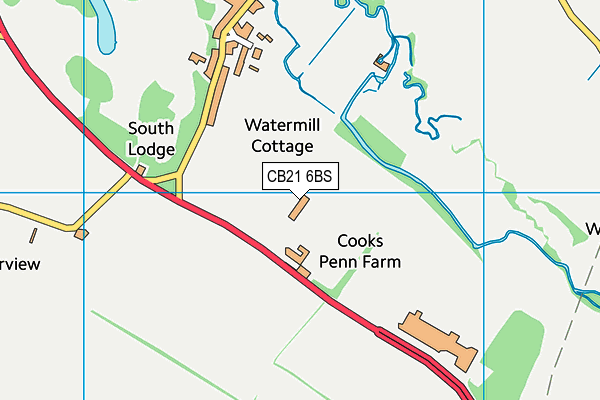 CB21 6BS map - OS VectorMap District (Ordnance Survey) CB21 6BS map - OS VectorMap District (Ordnance Survey)