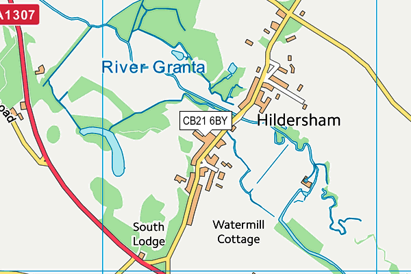 CB21 6BY map - OS VectorMap District (Ordnance Survey) CB21 6BY map - OS VectorMap District (Ordnance Survey)