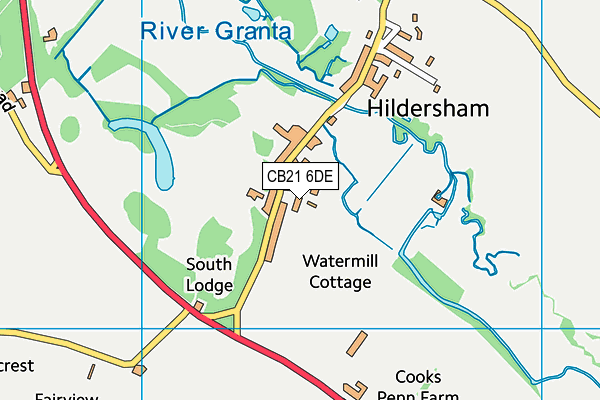 CB21 6DE map - OS VectorMap District (Ordnance Survey) CB21 6DE map - OS VectorMap District (Ordnance Survey)