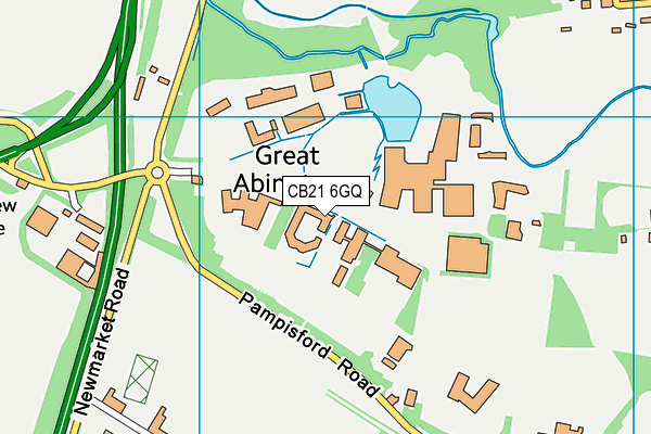 CB21 6GQ map - OS VectorMap District (Ordnance Survey) CB21 6GQ map - OS VectorMap District (Ordnance Survey)