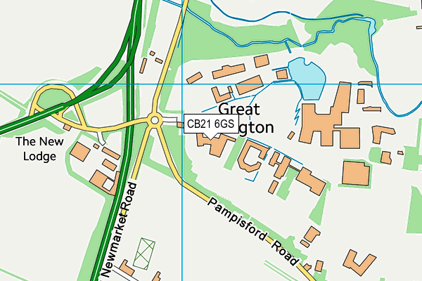 CB21 6GS map - OS VectorMap District (Ordnance Survey) CB21 6GS map - OS VectorMap District (Ordnance Survey)