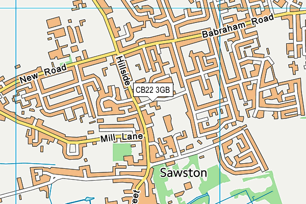 CB22 3GB map - OS VectorMap District (Ordnance Survey) CB22 3GB map - OS VectorMap District (Ordnance Survey)