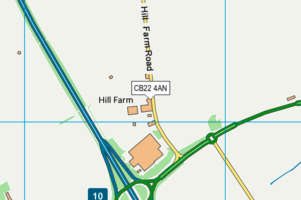 CB22 4AN map - OS VectorMap District (Ordnance Survey) CB22 4AN map - OS VectorMap District (Ordnance Survey)