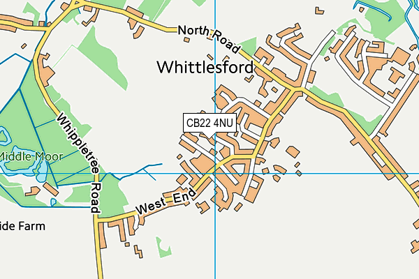 CB22 4NU map - OS VectorMap District (Ordnance Survey) CB22 4NU map - OS VectorMap District (Ordnance Survey)