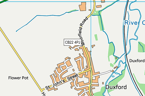CB22 4PJ map - OS VectorMap District (Ordnance Survey) CB22 4PJ map - OS VectorMap District (Ordnance Survey)