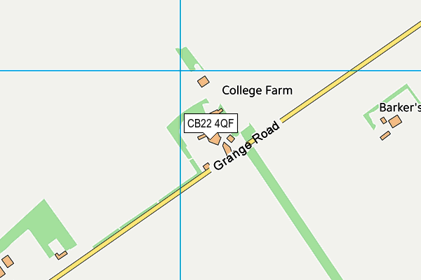 CB22 4QF map - OS VectorMap District (Ordnance Survey) CB22 4QF map - OS VectorMap District (Ordnance Survey)