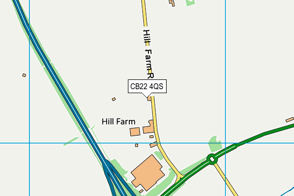 CB22 4QS map - OS VectorMap District (Ordnance Survey) CB22 4QS map - OS VectorMap District (Ordnance Survey)