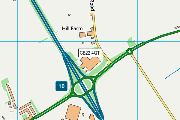 CB22 4QT map - OS VectorMap District (Ordnance Survey) CB22 4QT map - OS VectorMap District (Ordnance Survey)