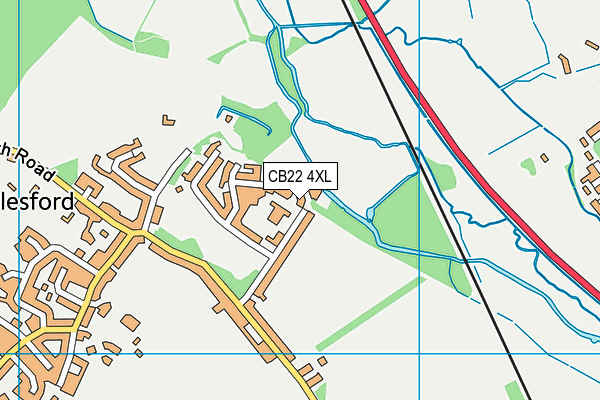 CB22 4XL map - OS VectorMap District (Ordnance Survey) CB22 4XL map - OS VectorMap District (Ordnance Survey)