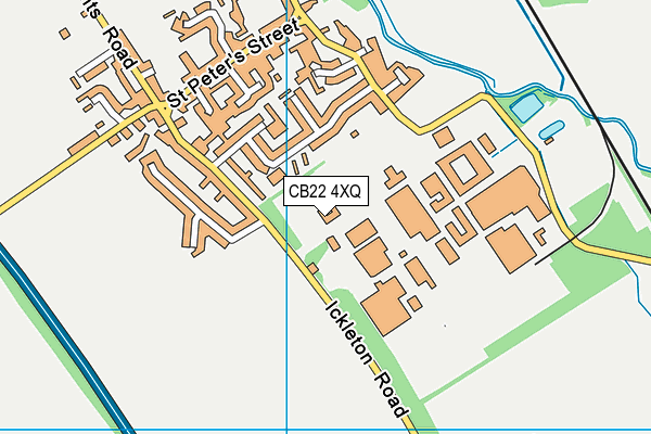 CB22 4XQ map - OS VectorMap District (Ordnance Survey) CB22 4XQ map - OS VectorMap District (Ordnance Survey)