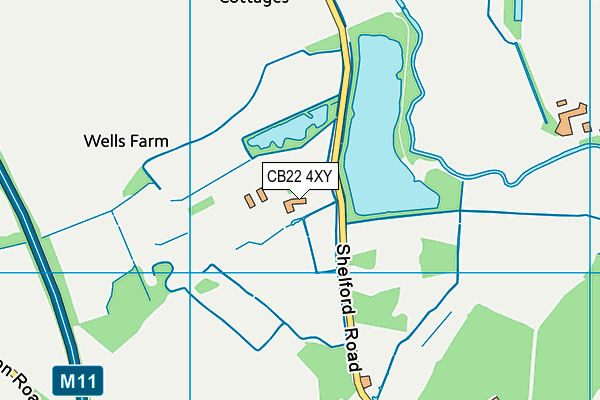 CB22 4XY map - OS VectorMap District (Ordnance Survey) CB22 4XY map - OS VectorMap District (Ordnance Survey)