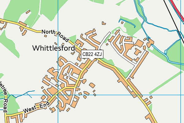 CB22 4ZJ map - OS VectorMap District (Ordnance Survey) CB22 4ZJ map - OS VectorMap District (Ordnance Survey)