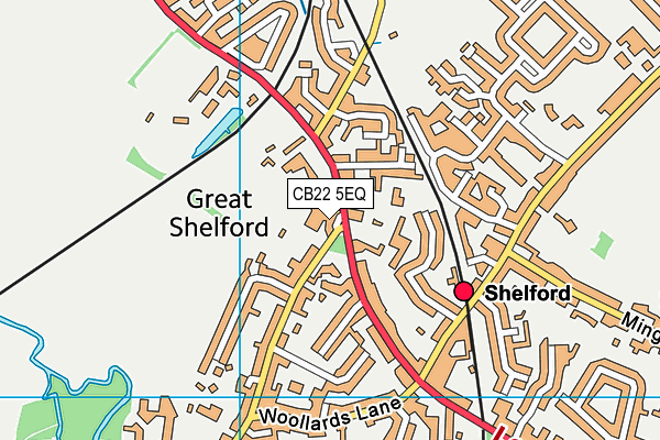 CB22 5EQ map - OS VectorMap District (Ordnance Survey) CB22 5EQ map - OS VectorMap District (Ordnance Survey)