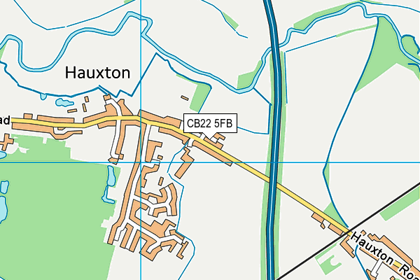 CB22 5FB map - OS VectorMap District (Ordnance Survey) CB22 5FB map - OS VectorMap District (Ordnance Survey)