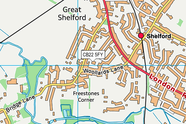 CB22 5FY map - OS VectorMap District (Ordnance Survey) CB22 5FY map - OS VectorMap District (Ordnance Survey)