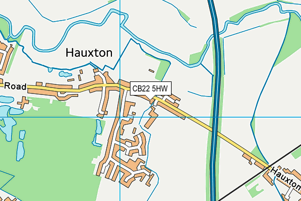 CB22 5HW map - OS VectorMap District (Ordnance Survey) CB22 5HW map - OS VectorMap District (Ordnance Survey)