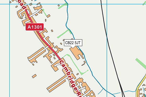 CB22 5JT map - OS VectorMap District (Ordnance Survey) CB22 5JT map - OS VectorMap District (Ordnance Survey)