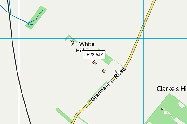 CB22 5JY map - OS VectorMap District (Ordnance Survey) CB22 5JY map - OS VectorMap District (Ordnance Survey)