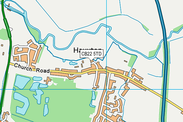 CB22 5TD map - OS VectorMap District (Ordnance Survey) CB22 5TD map - OS VectorMap District (Ordnance Survey)