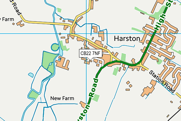 CB22 7NF map - OS VectorMap District (Ordnance Survey) CB22 7NF map - OS VectorMap District (Ordnance Survey)