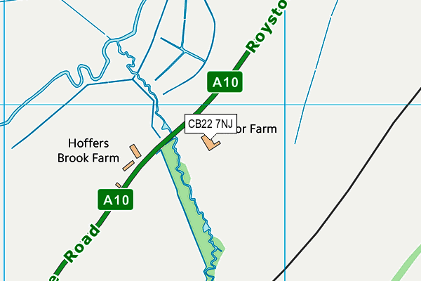 CB22 7NJ map - OS VectorMap District (Ordnance Survey) CB22 7NJ map - OS VectorMap District (Ordnance Survey)