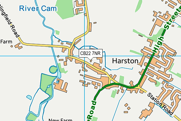 CB22 7NR map - OS VectorMap District (Ordnance Survey) CB22 7NR map - OS VectorMap District (Ordnance Survey)