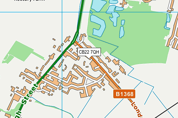 CB22 7QH map - OS VectorMap District (Ordnance Survey) CB22 7QH map - OS VectorMap District (Ordnance Survey)
