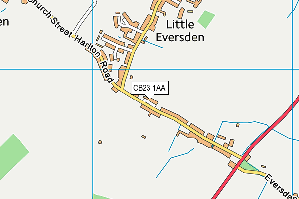 CB23 1AA map - OS VectorMap District (Ordnance Survey) CB23 1AA map - OS VectorMap District (Ordnance Survey)