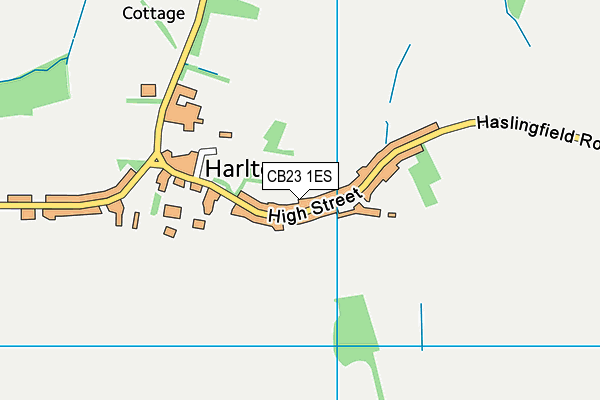CB23 1ES map - OS VectorMap District (Ordnance Survey) CB23 1ES map - OS VectorMap District (Ordnance Survey)