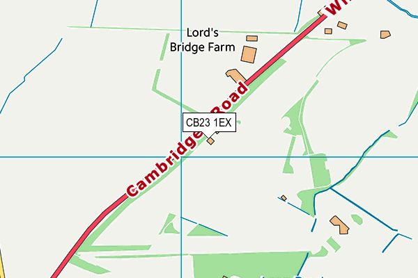 CB23 1EX map - OS VectorMap District (Ordnance Survey) CB23 1EX map - OS VectorMap District (Ordnance Survey)