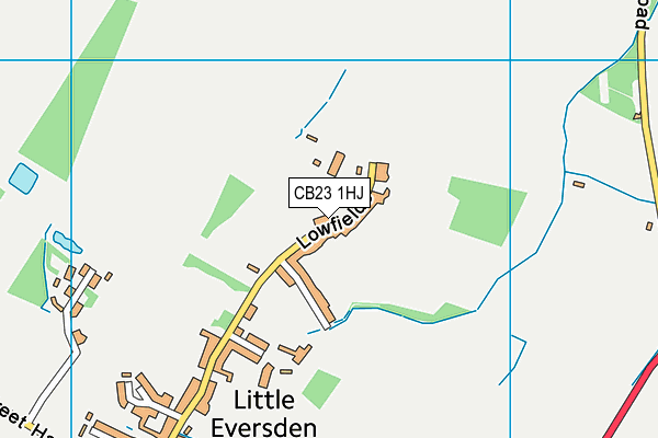 CB23 1HJ map - OS VectorMap District (Ordnance Survey) CB23 1HJ map - OS VectorMap District (Ordnance Survey)