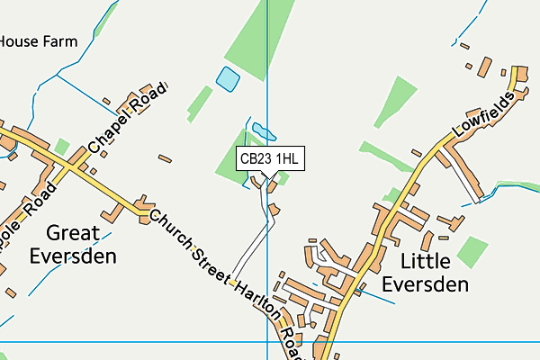 CB23 1HL map - OS VectorMap District (Ordnance Survey) CB23 1HL map - OS VectorMap District (Ordnance Survey)
