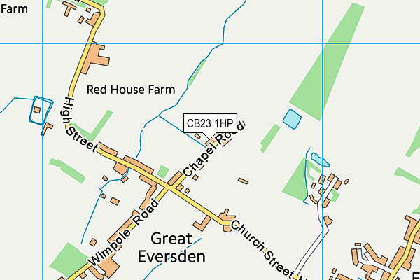 CB23 1HP map - OS VectorMap District (Ordnance Survey) CB23 1HP map - OS VectorMap District (Ordnance Survey)